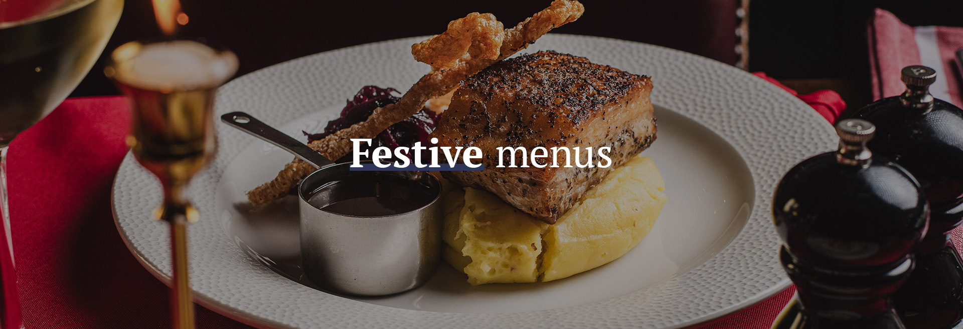 Christmas menu at The Sun In Splendour