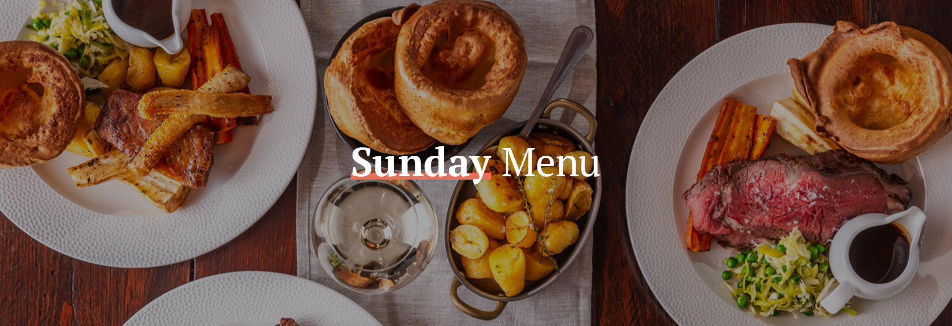 Sunday Menu at The Sun In Splendour